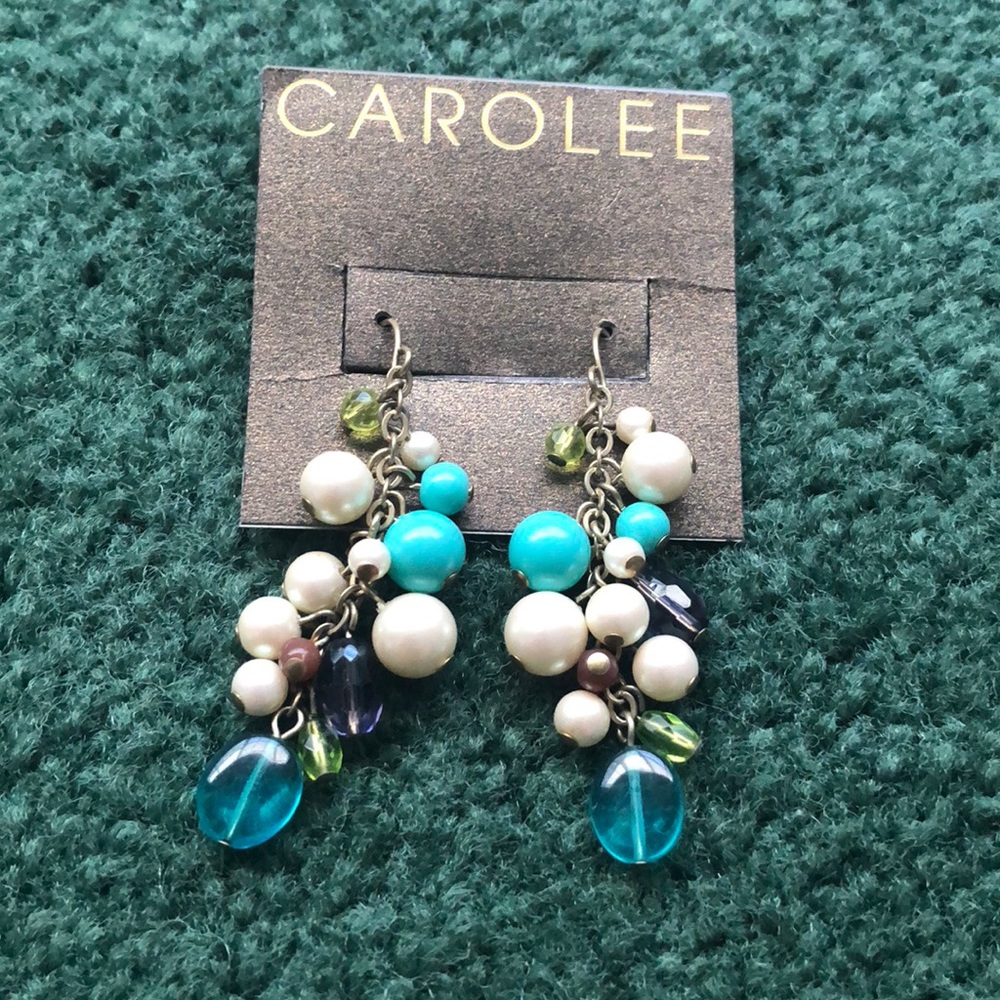 Carolee dangly earrings- pierced